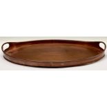 An Arts and Crafts Newlyn copper two handled oval tray
