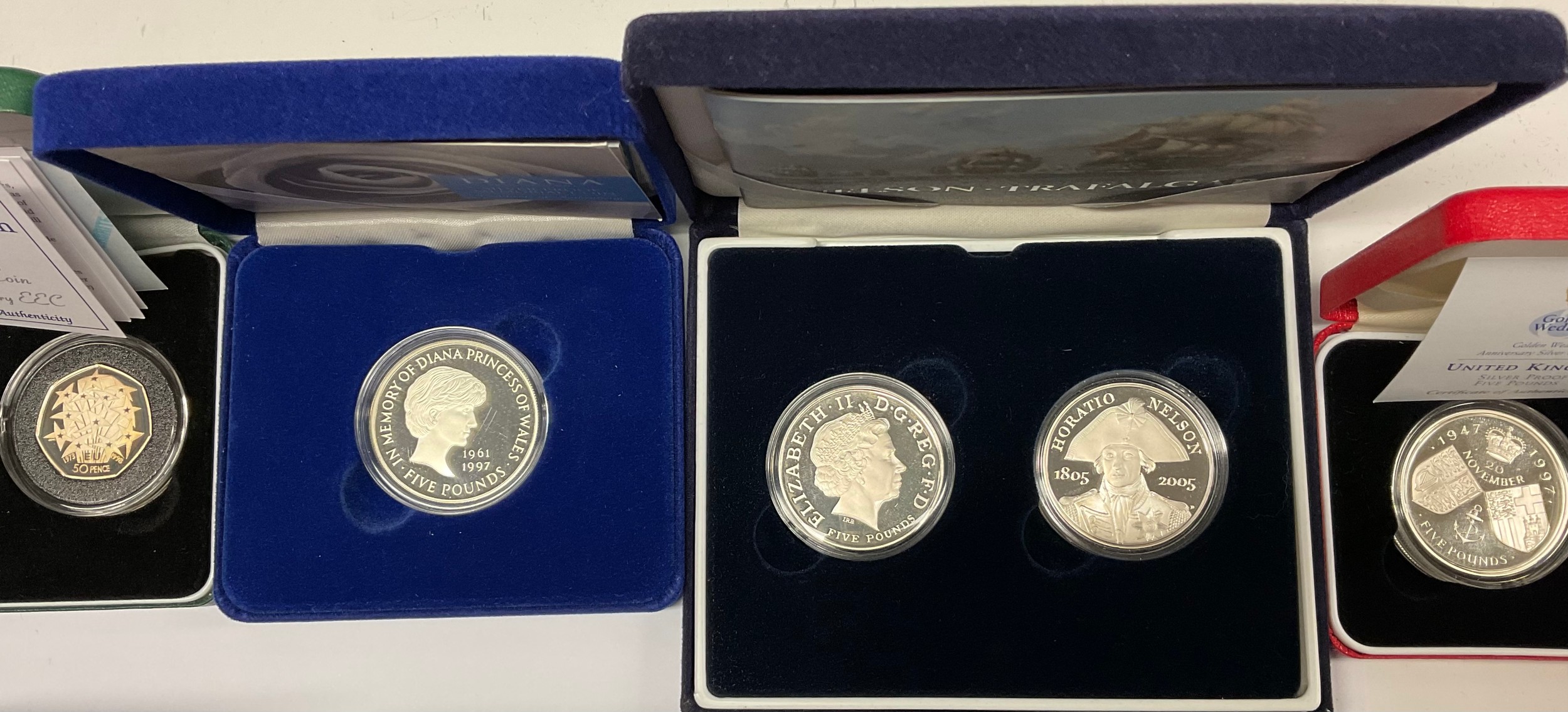 A collection of modern silver proof UK commemorative issues, all in Royal Mint boxes of issue with - Image 2 of 6