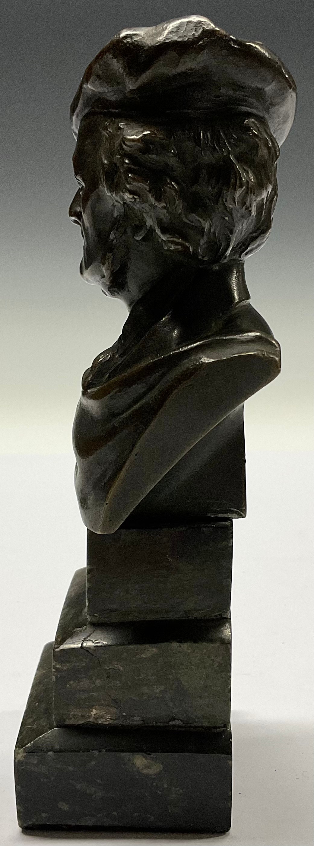 German School (19th century), a dark patinated bronze, of composer Richard Wagner (1813 - 1883), - Image 4 of 4