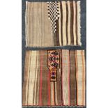 An early to mid 20th century Tasheh, ‘wheat sack’ wall hanging or rug, Chahar Mahal, West-Central