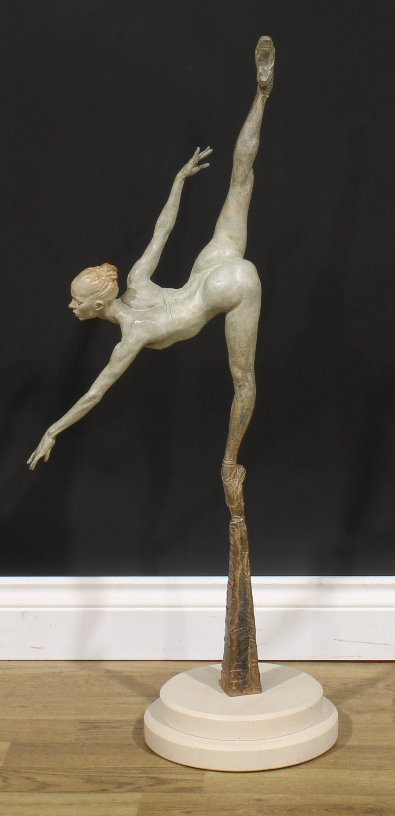 Richard MacDonald (Bn. 1946), a patinated bronze, Penche Monet, signed in the maquette and to - Image 3 of 5