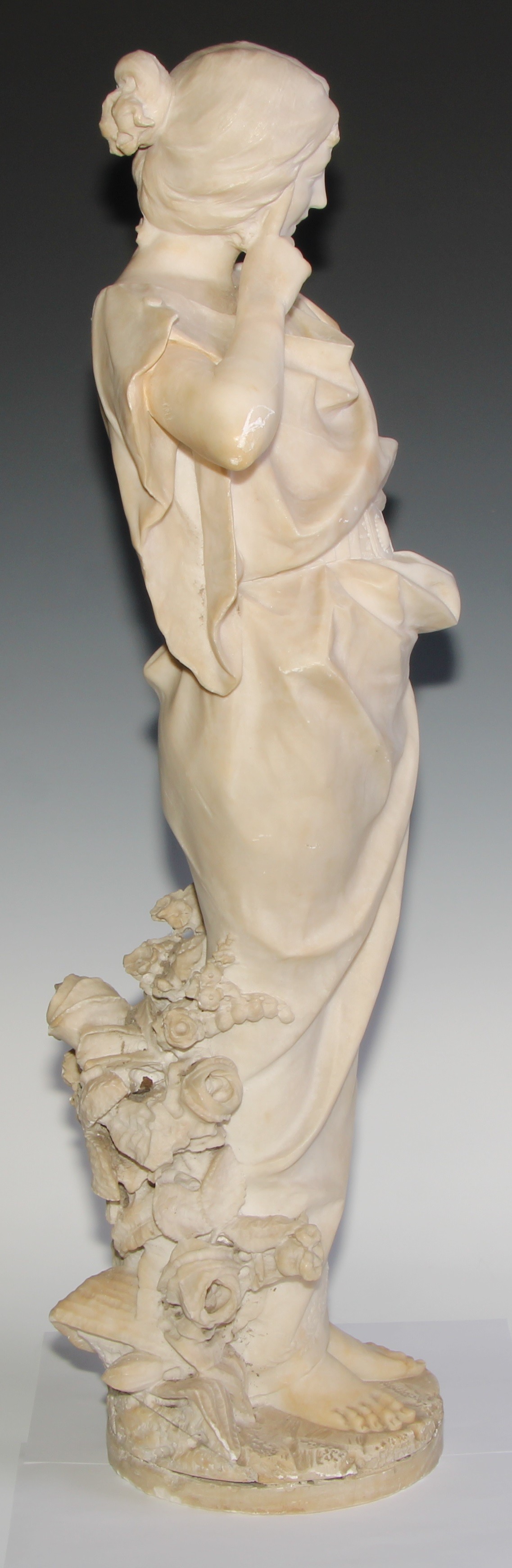 Italian School (19th century), a marble, Pleasant Thoughts, 82cm high - Image 3 of 5
