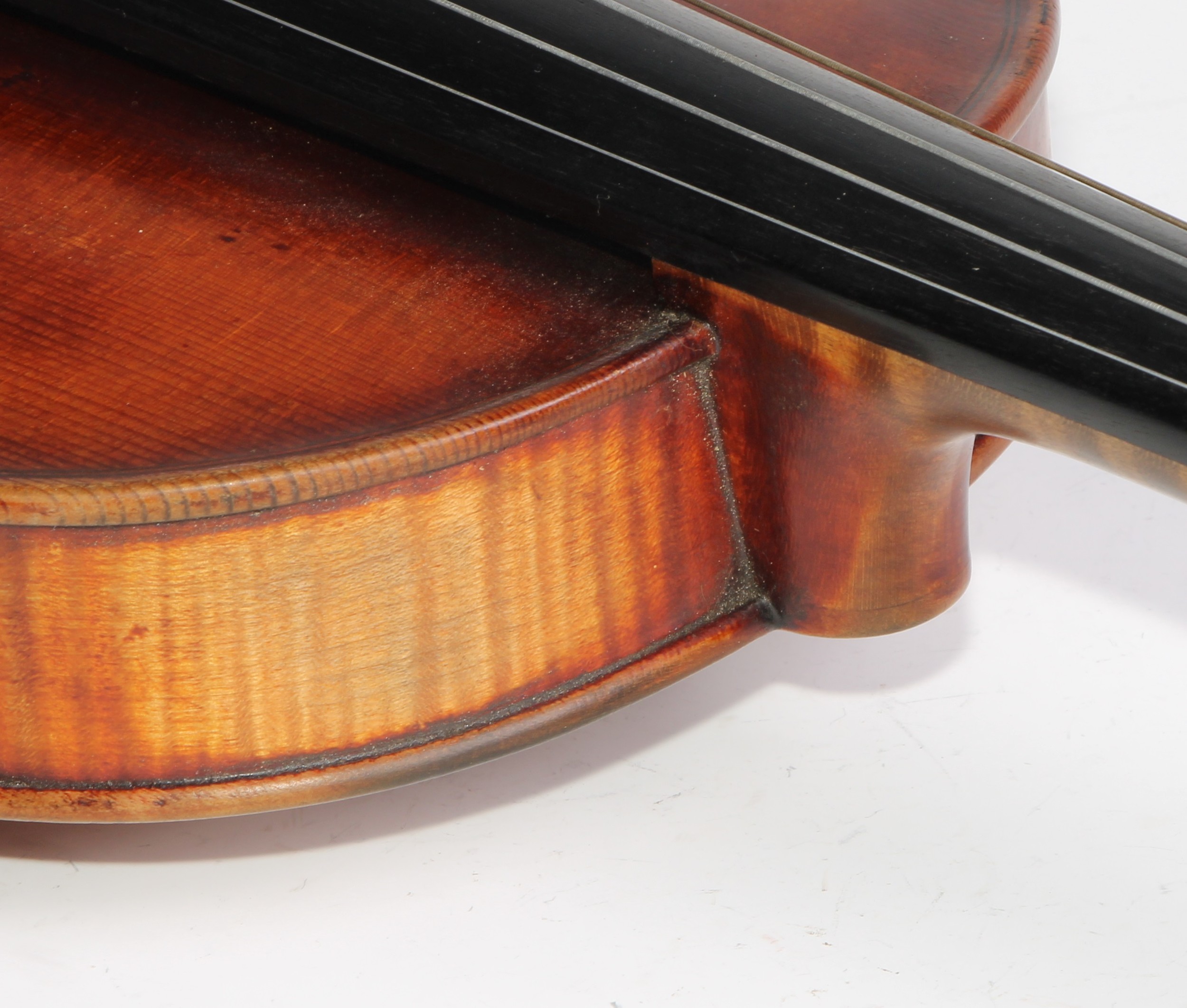 An Austrian violin, the one-piece back 60cm excluding button, paper label, Martinus Stoss, fecit - Image 10 of 15