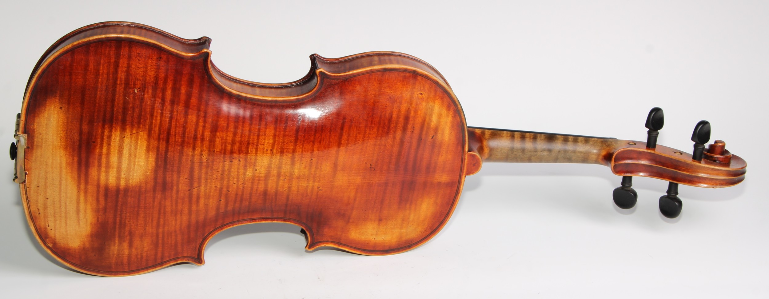 An Austrian violin, the one-piece back 60cm excluding button, paper label, Martinus Stoss, fecit - Image 12 of 15