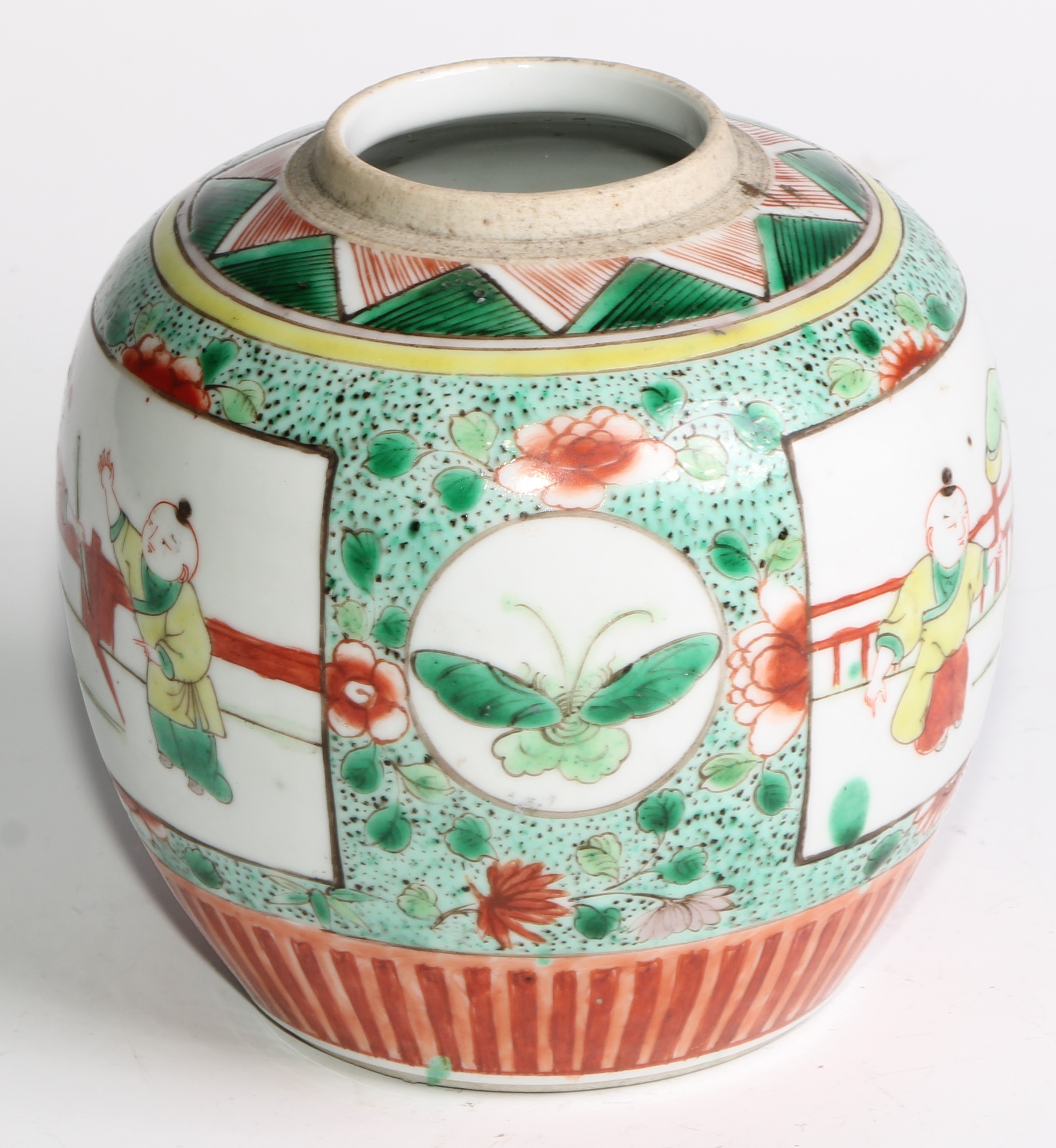 A Chinese ovoid ginger jar, painted in tones of underglaze blue with blossoming prunus, 17.5cm high, - Image 14 of 17