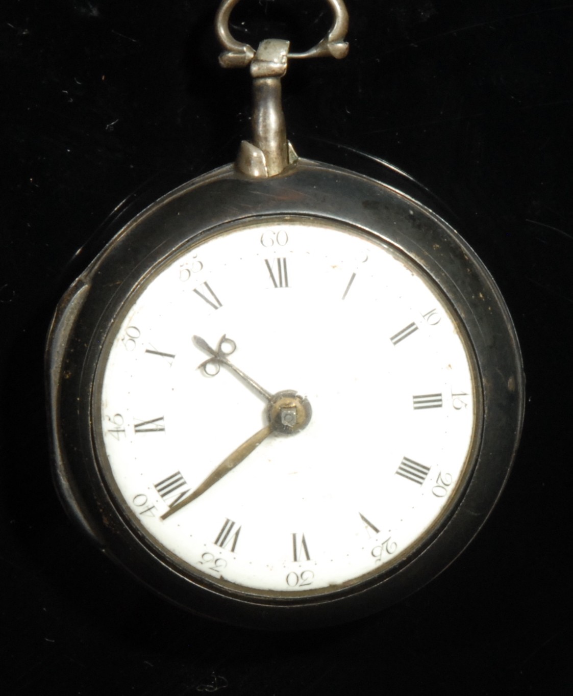 A George III silver pair cased pocket watch, by John Paxton, St Neotes (sic) [St Neots], 4cm