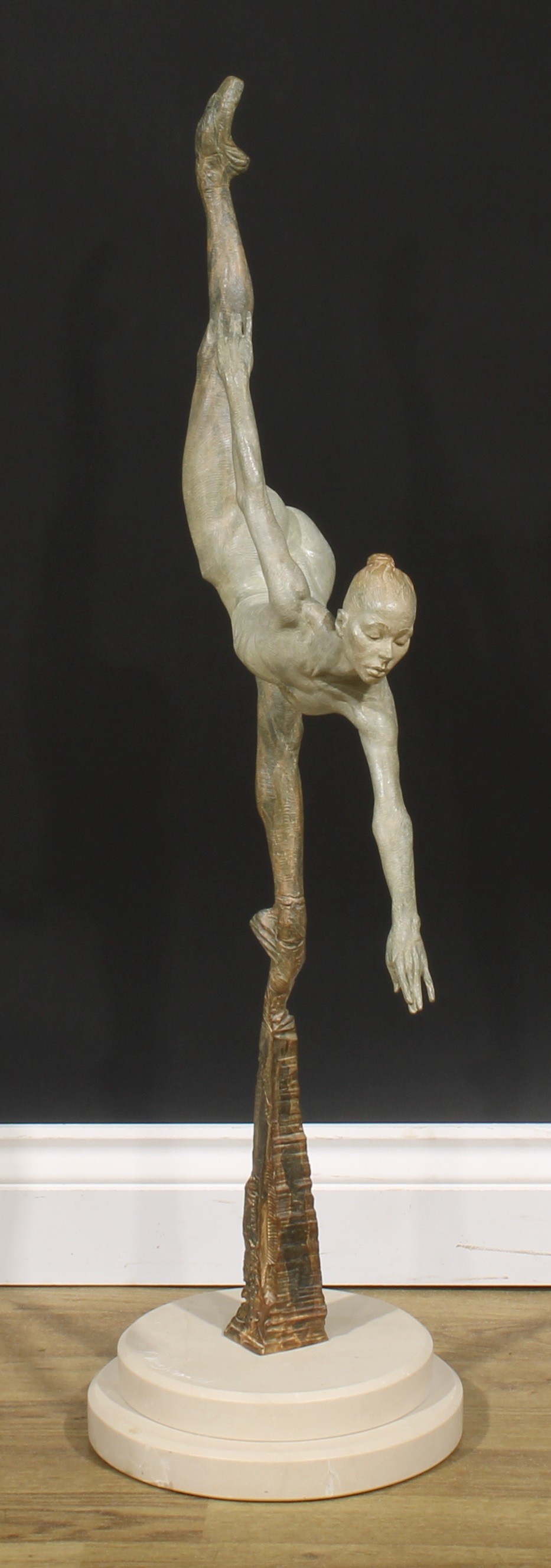 Richard MacDonald (Bn. 1946), a patinated bronze, Penche Monet, signed in the maquette and to - Image 4 of 5