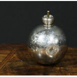 A George V silver novelty table lighter, of military interest, as a grenade, 9.5cm high, Garrard &