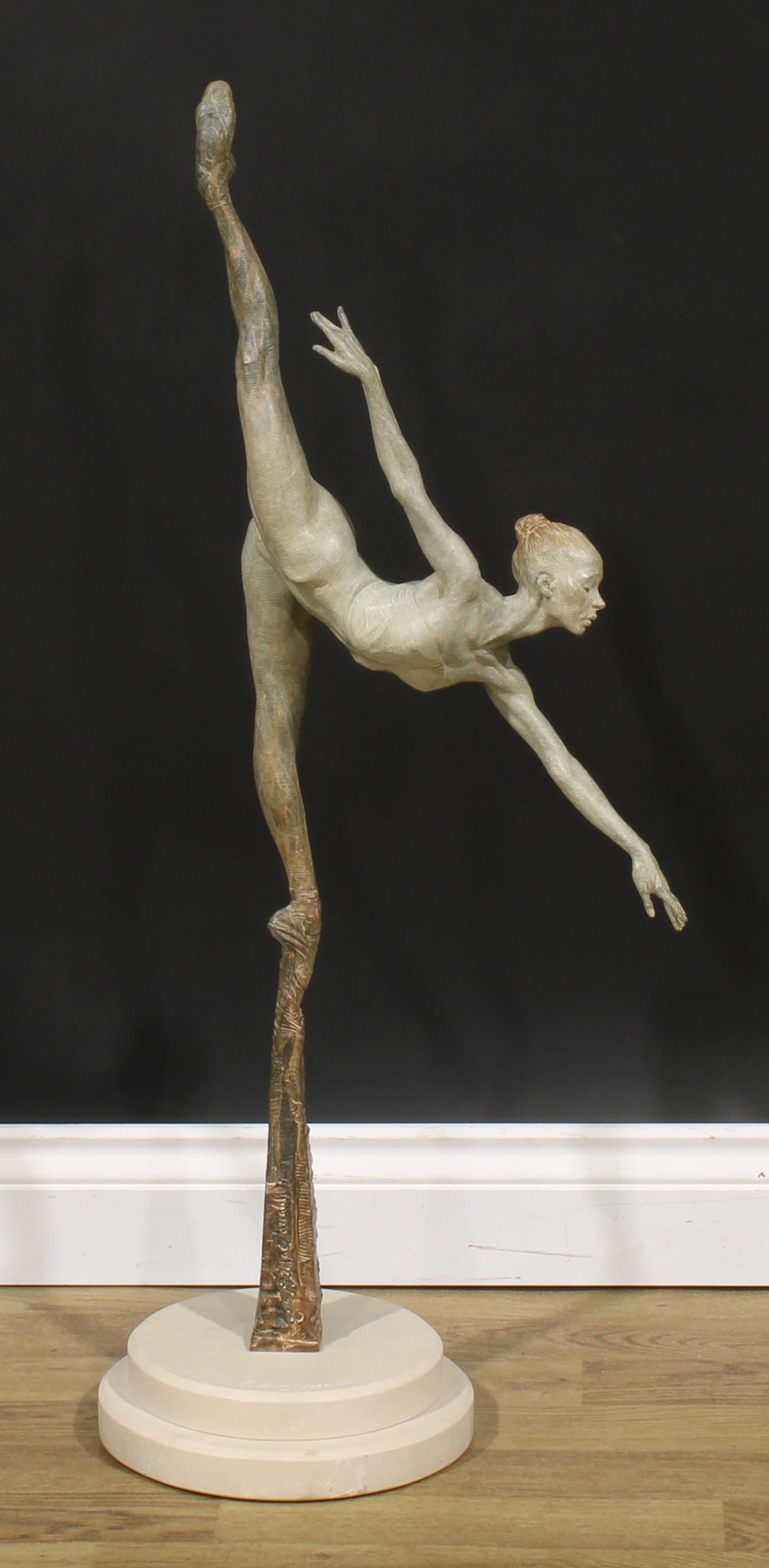 Richard MacDonald (Bn. 1946), a patinated bronze, Penche Monet, signed in the maquette and to