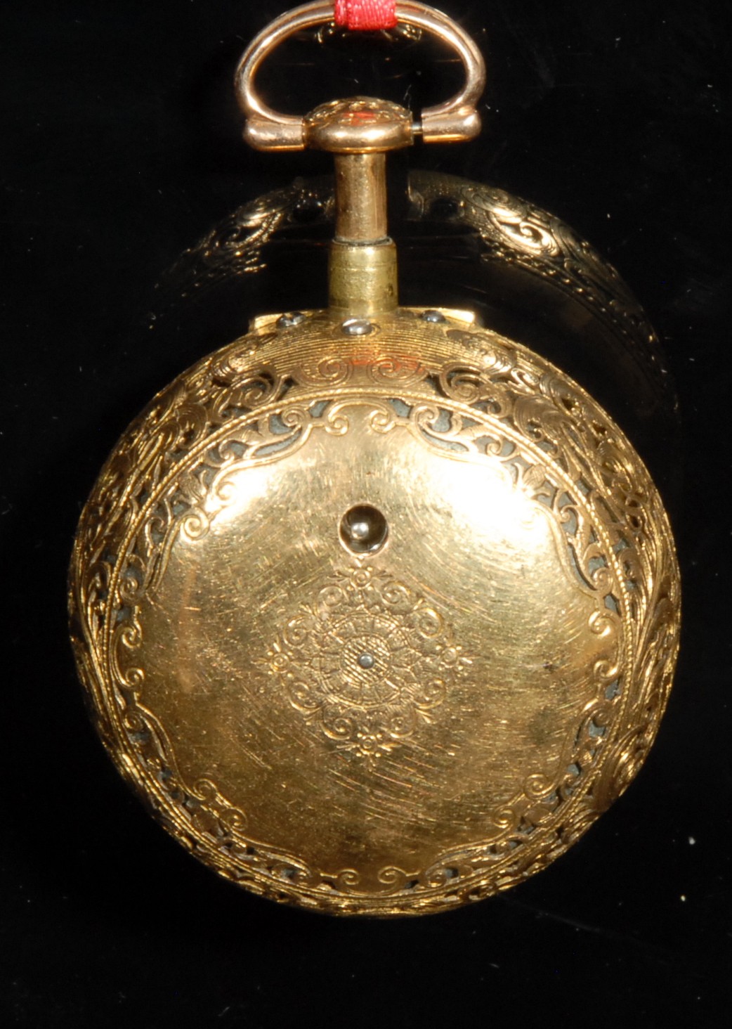 An early 18th century 18ct gold repeating pair case pocket watch, by James Snelling, London, 3.5cm - Image 3 of 5
