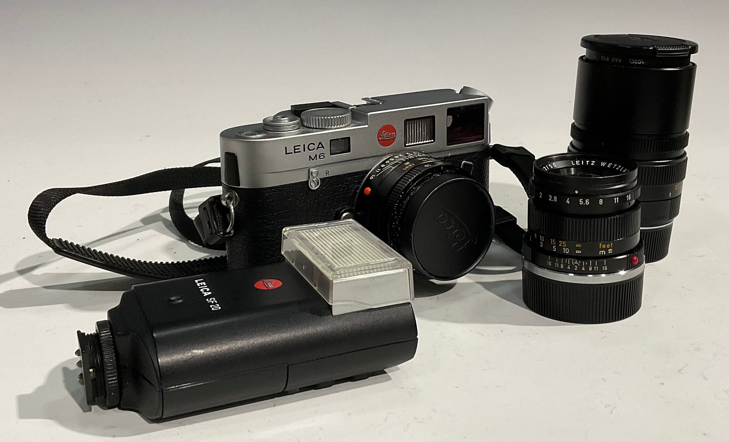 Photography - a Leica M6 TTL silver body camera; a Leica 35mm f2 Summicron-M ASPH lens; a Leica 90mm - Image 2 of 5
