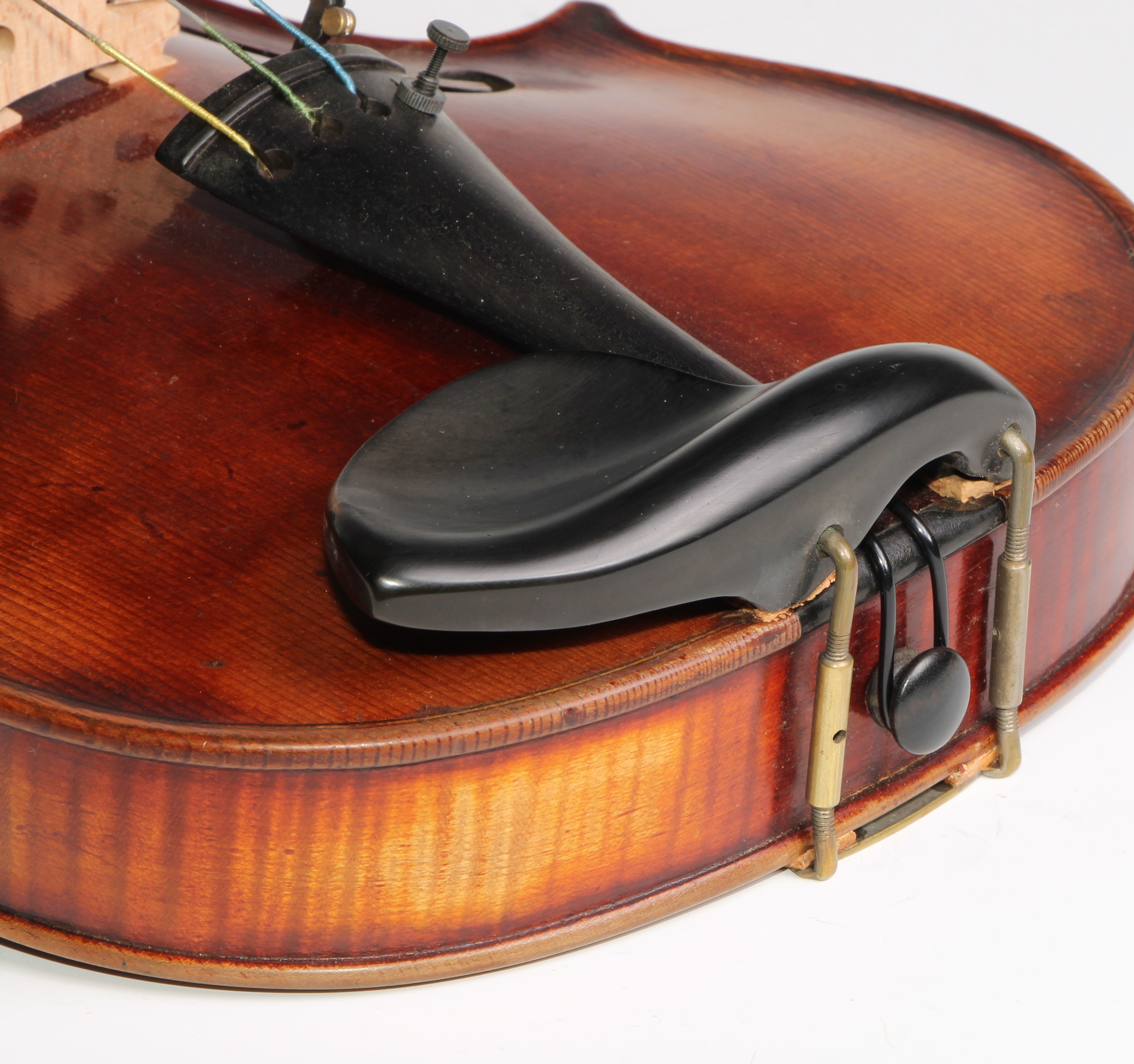 An Austrian violin, the one-piece back 60cm excluding button, paper label, Martinus Stoss, fecit - Image 7 of 15