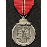 WW2 Third Reich Medaille "Winterschlacht im Osten 1941/42" (Ostmedaille) - Russian Front Medal.