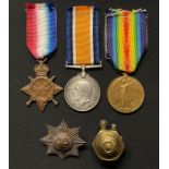 WWI British Medal group comprising of 1914-15 Star, British War Medal and Victory Medal to 12868 Pte