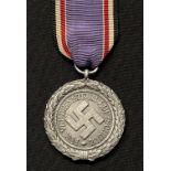 WW2 Third Reich Luftschutz-Ehrenzeichen 2. Stufe - Air Warden Honor Award 2nd Class. Alloy
