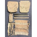 WW2 British 1937 Pattern Webbing Large Packs x 2. One dated 1941, the other is marked but date