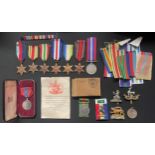 WW2 British Medal Collection comprising of: 1939-45 Star, Africa Star, Italy Star, France &