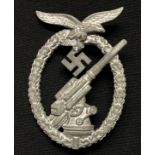 WW2 Third Reich Flakkampfabzeichen der Luftwaffe - Luftwaffe Flak Badge. No makers mark, but this