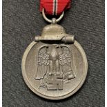 WW2 Third Reich Medaille "Winterschlacht im Osten 1941/42" (Ostmedaille) - Russian Front Medal. Ring