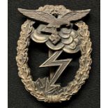 WW2 Third Reich Erdkampfabzeichen der Luftwaffe - Luftwaffe Ground Assault Badge. Maker marked "RK".