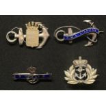 WW1 British Royal Navy Sweetheart collection: HMS Starfish Sweeheart Brooch in hallmarked silver,