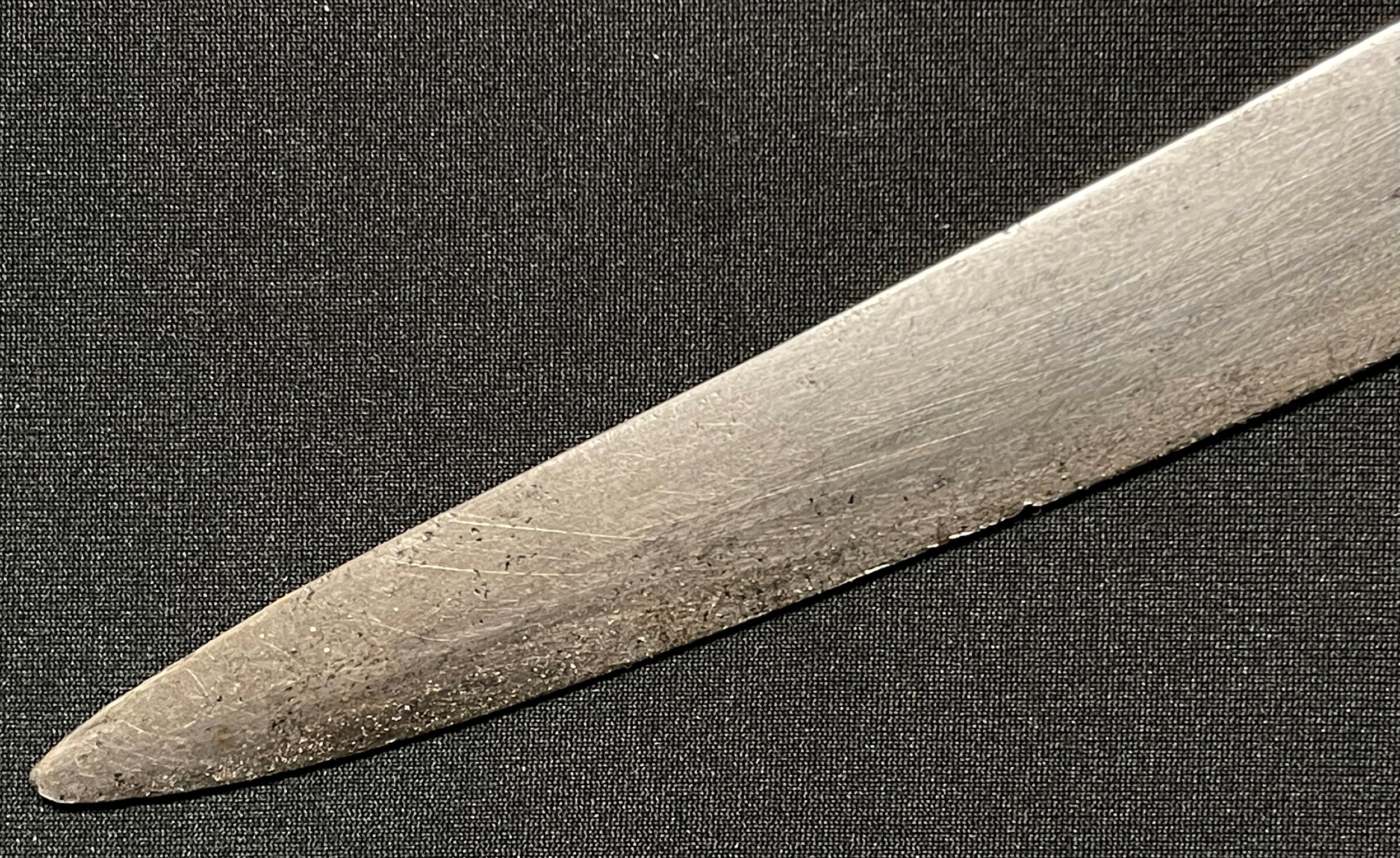 French 1866 Pattern Chassepot Bayonet with single edged fullered blade 574mm in length. Maker marked - Image 8 of 24