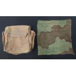WW2 British Snipers Scrim Net Printed Camo Face Veil in the form of a bag which goes over the head