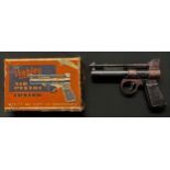 Webley Junior .177 Air Pistol complete in original box. 156mm long barrel. Serial number 1334.