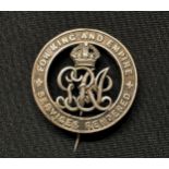 WW1 British Silver War Badge No B327314 to 608747 Pioneer Walter Phillips, 3rd Reserve Battalion,