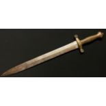French 1831 Pattern Artillery Short Sword with double edged blade 480mm in length. Marked "M".