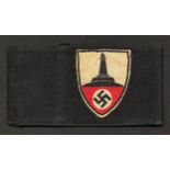WW2 Third Reich Kyffhäuserbund Veterans Armband. Multipart construction with machine woven insignia.