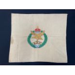 WW2 British Army Air Corps Glider Pilot Regiment Sweetheart Hand Embroidered Pillow Cover with large