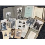 WW2 British photo albums, documents, paperwork and ephemera to Lt. Col WRV Russell MC, Rifle Brigade