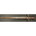 Sword by the German theatrical costume makers "Verch & Flothow, Charlottenburg" with double edged