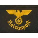 WW2 Third Reich Reichpost Employees Armband. Machine embroidered example.
