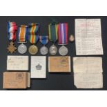 British WW1 & WW2 Royal Artillery Medal Group 643 Bmbr. H Sidley RFA comprising of 1914-15 Star,