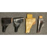 Pair of West German Walther P1 Black Leather Pistol Holsters.