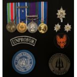 British Medal Group consisting of United Nations Medal for the Former Yugoslavia, NATO Medal with