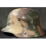 WW1 Imperial German M16 Steel Helmet. Restored condition. Original leather liner band and three