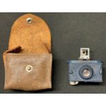 WW2 British "Merlin" Spy Escape and Evasion miniature camera in blue paint finish. Complete with