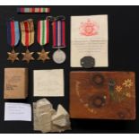 WW2 British RAF medal group to 1770952 OA George H Reddish comprising of 1939-45 Star, Africa