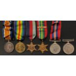 WW1 & WW2 British Medal group to 95554 Pte James M Bradley, Liverpool Regt comprising of British War
