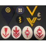 WW2 Third Reich KM Petty Officers Trade insignia collection.