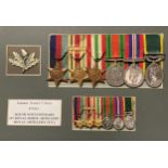 WW2 British Medal Group to 875681 Gunner Donald F Berry, 107 Royal Horse Artillery, South Nottts