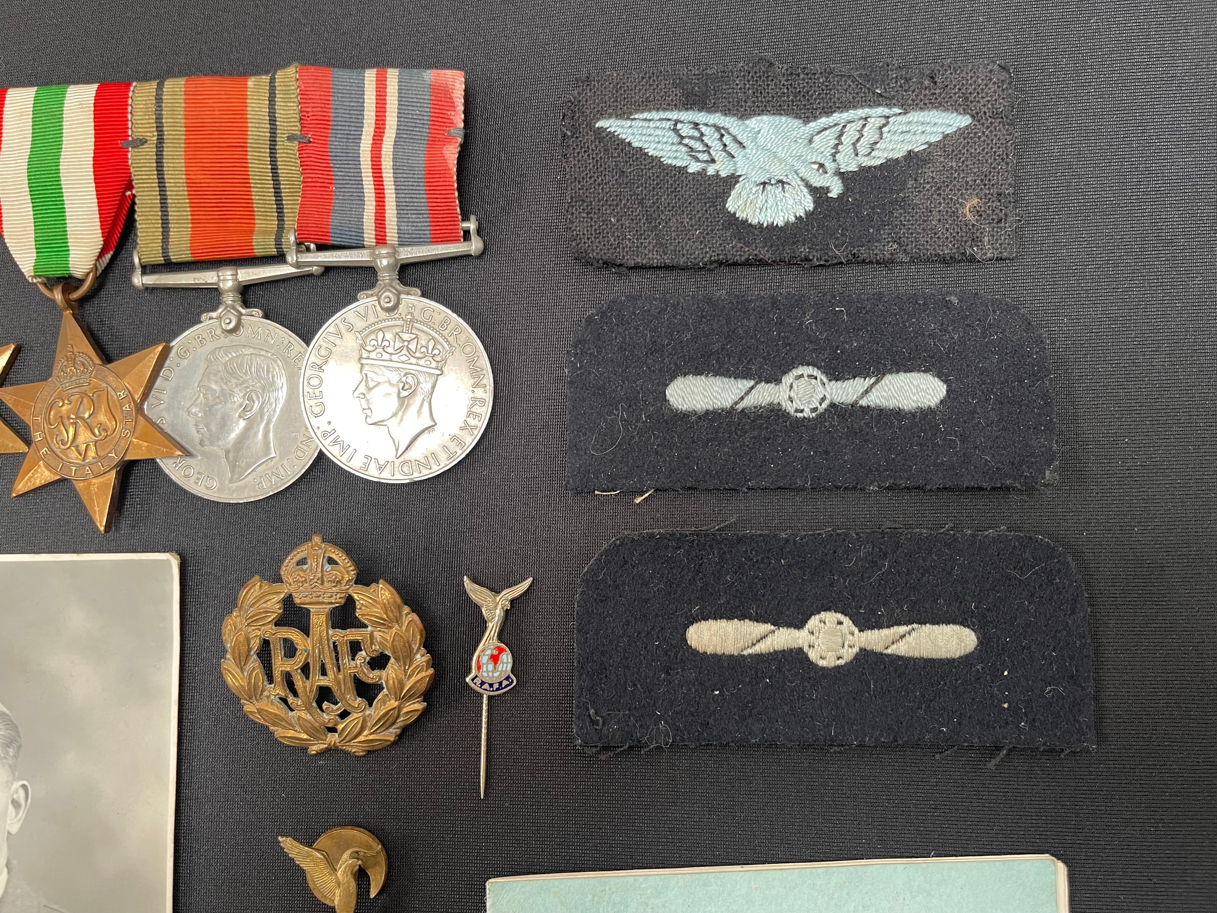 WW2 British RAF Medal Group to 1803940 LAC Alfred Austin Oates comprising of 1939-45 Star, Italy - Image 3 of 7