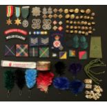 A collection of mixed militaria to include: WW2 British Italy Star with ribbon: Replica Air Crew