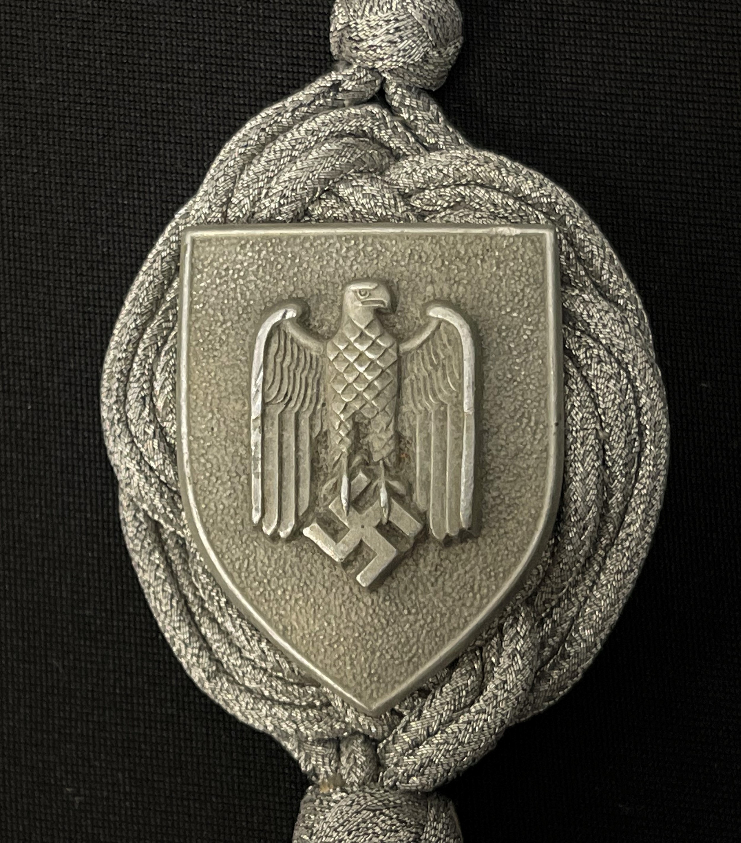 WW2 Third Reich Heer 1st Pattern Schützenschnur Marksmans Lanyard. - Image 3 of 9