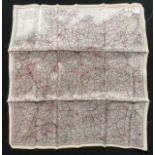 WW2 British RAF Silk Escape Map of Germany. Code letter A. Single Sided Map.