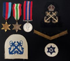 WW2 British 1939-45 Star, Italy Star and War Medal. All complete with original ribbons. Along with