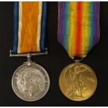 WW1 British Medal Group comprising of British War Medal and Victory Medal to 51200 Pte AC Browne,
